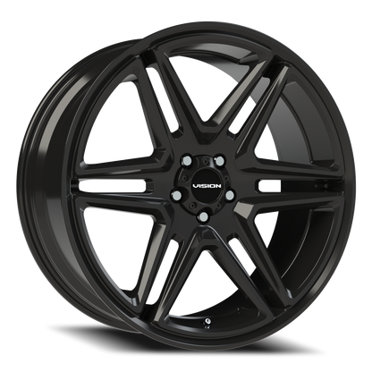 Vision Wedge 22X9.5 Gloss Black Wheel