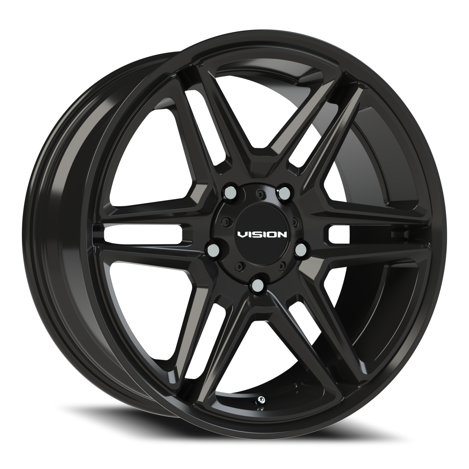 Vision Wedge 20X9 Gloss Black Wheel