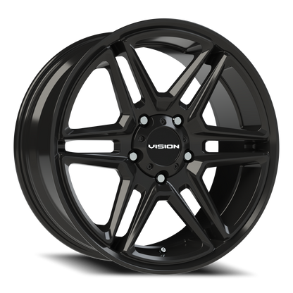 Vision Wedge 20X9 Gloss Black Wheel