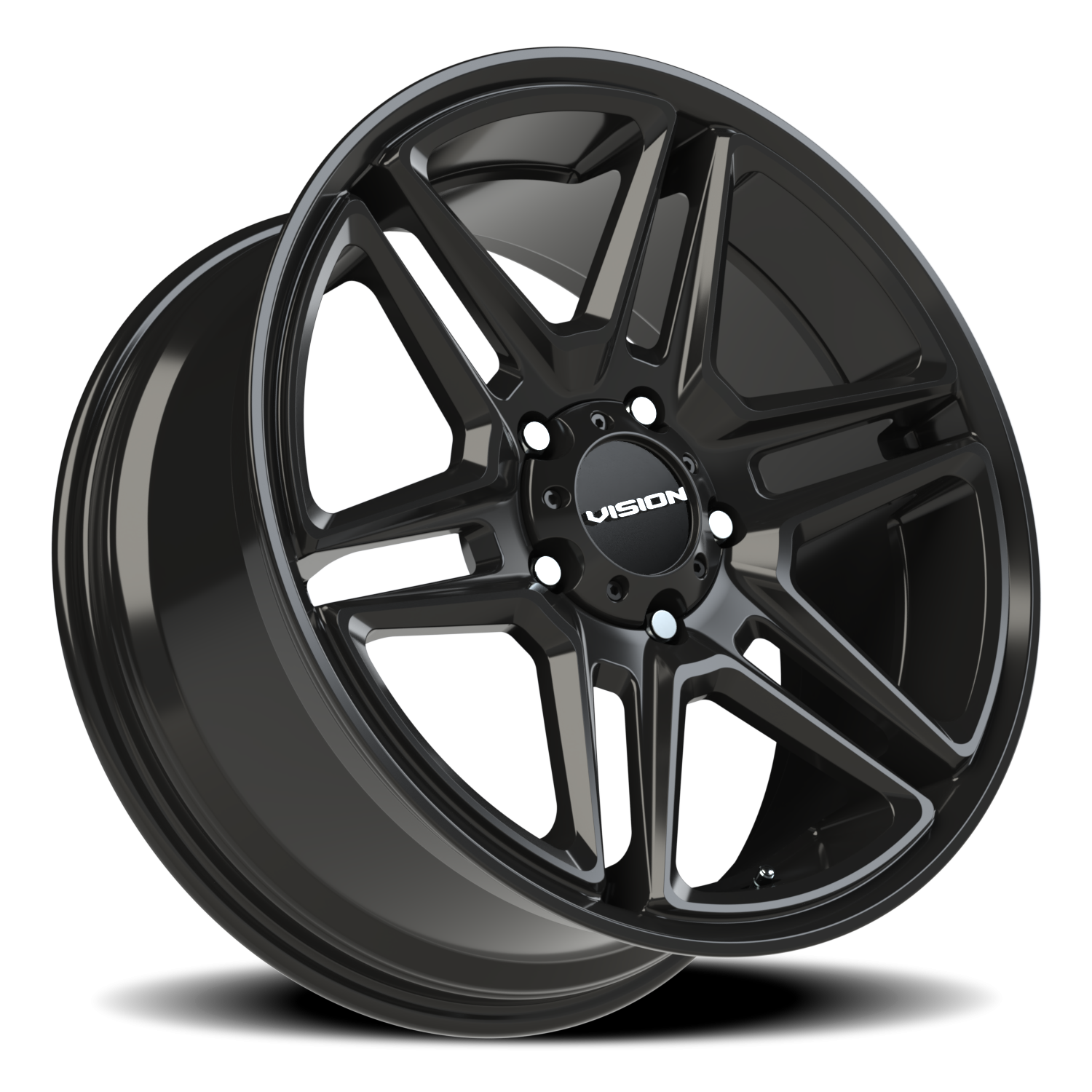 Vision Wedge 20X9 Gloss Black Wheel