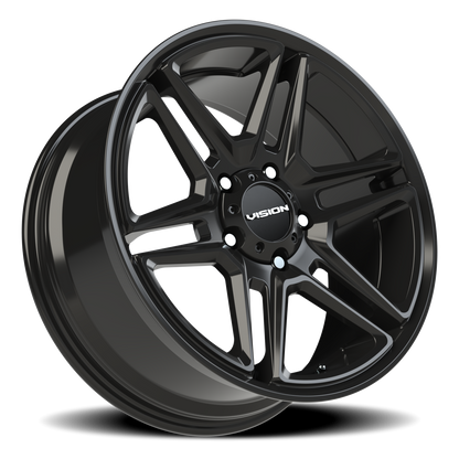 Vision Wedge 20X9 Gloss Black Wheel