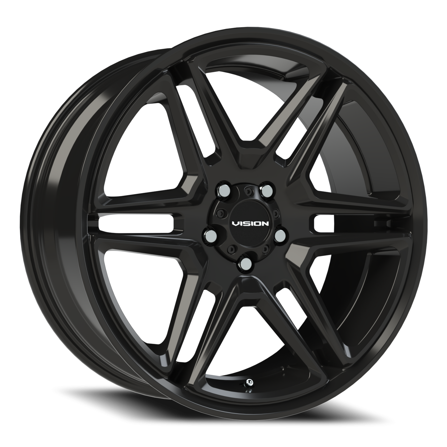 Vision Wedge 20X9 Gloss Black Wheel