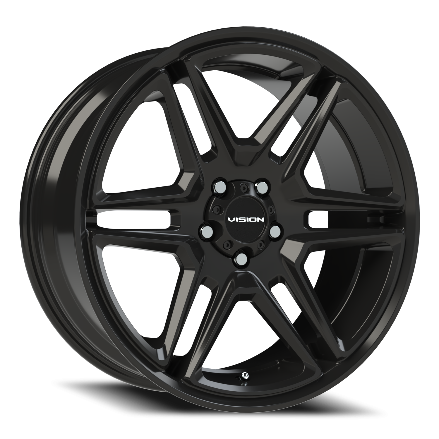 Vision Wedge 20X9 Gloss Black Wheel