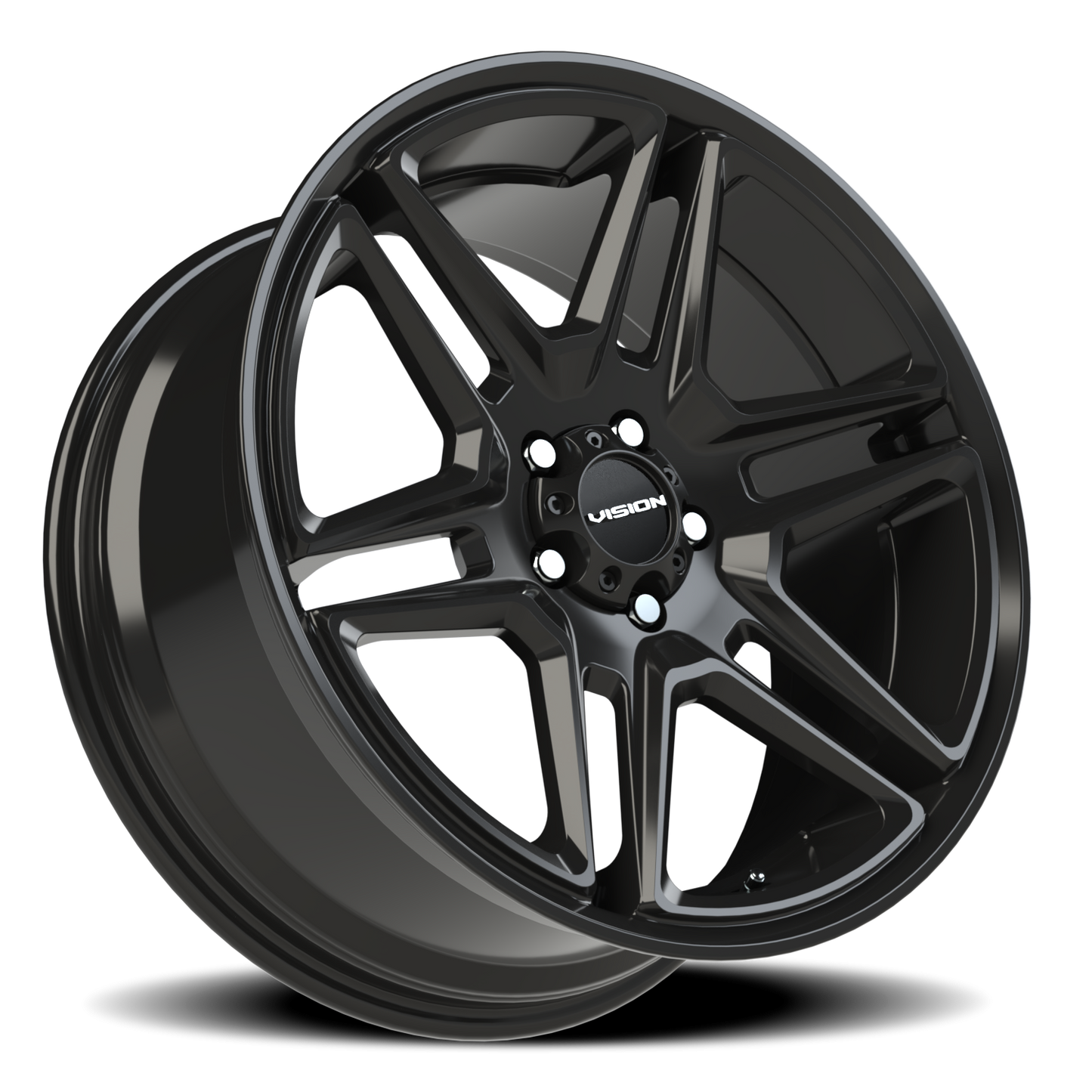 Vision Wedge 20X9 Gloss Black Wheel
