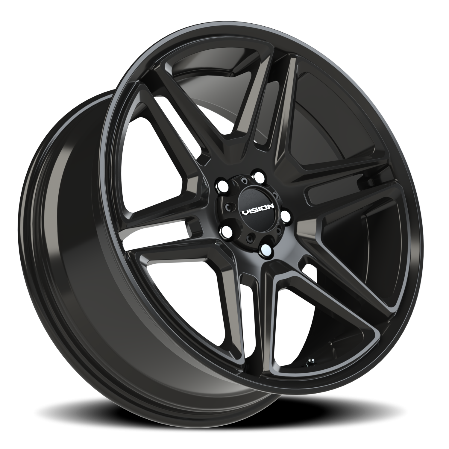Vision Wedge 20X9 Gloss Black Wheel