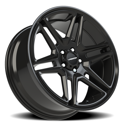 Vision Wedge 20X9 Gloss Black Wheel