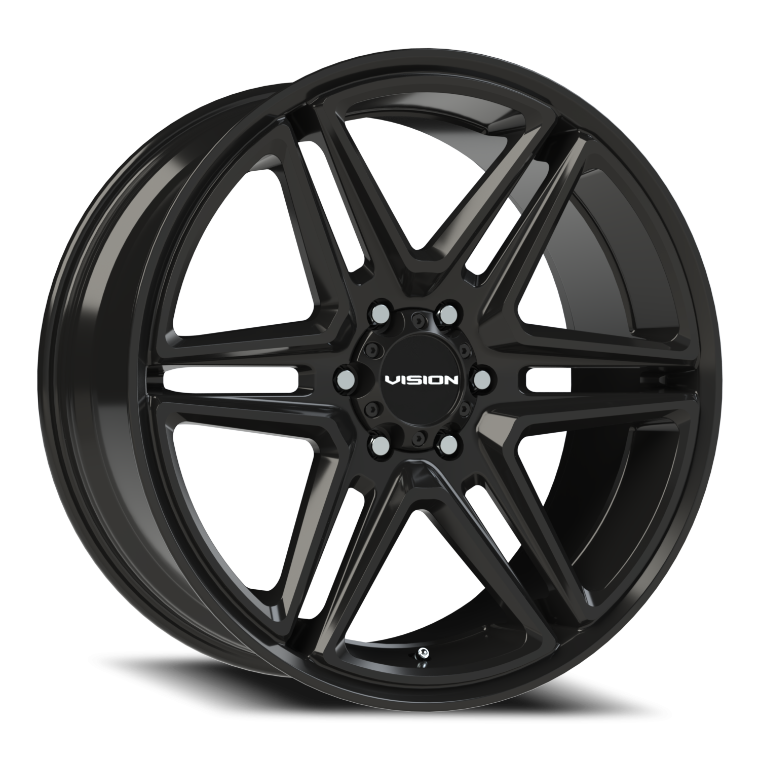 Vision Wedge 22X9.5 Gloss Black Wheel