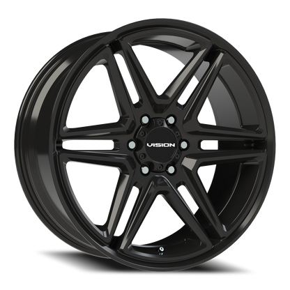 Vision Wedge 22X9.5 Gloss Black Wheel