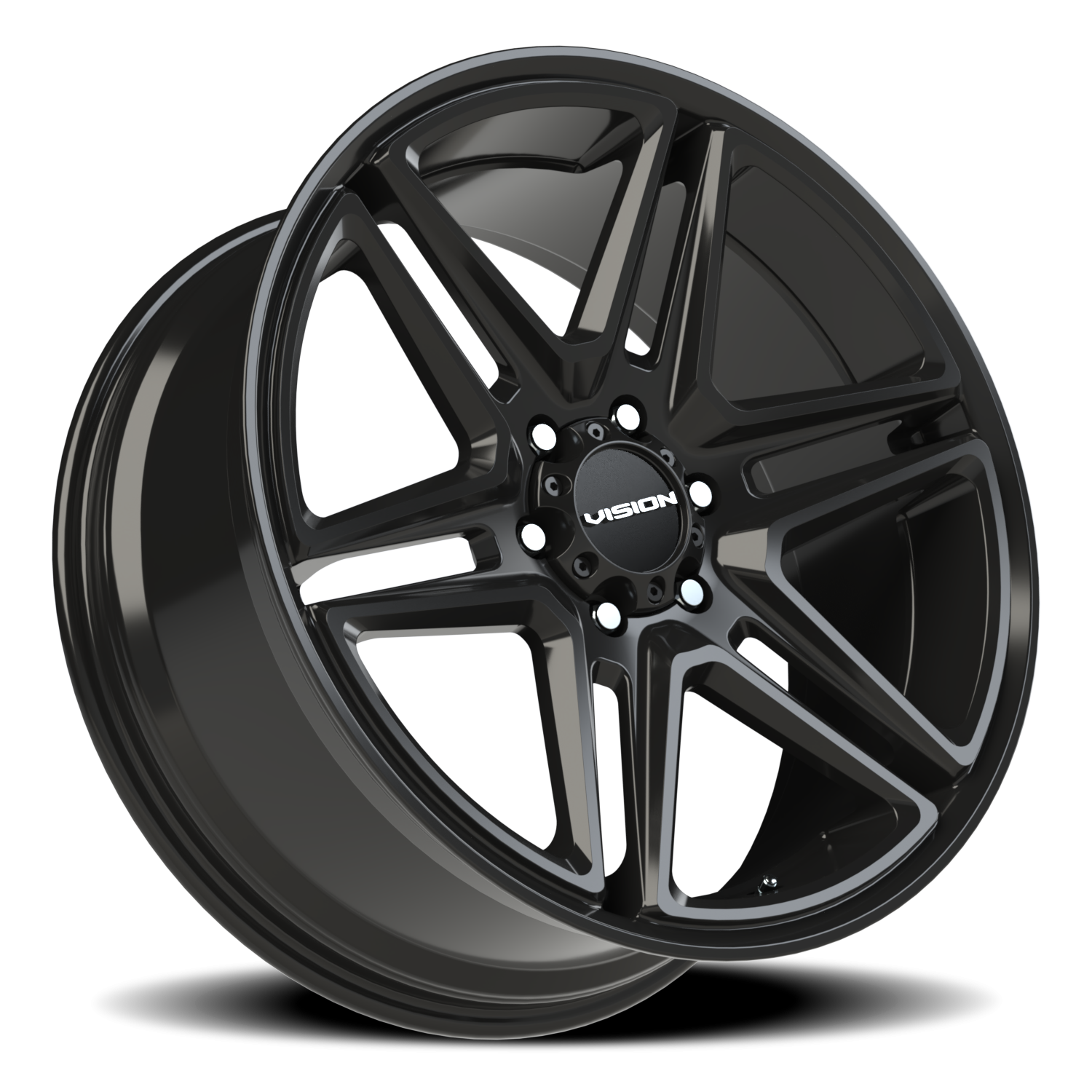 Vision Wedge 22X9.5 Gloss Black Wheel