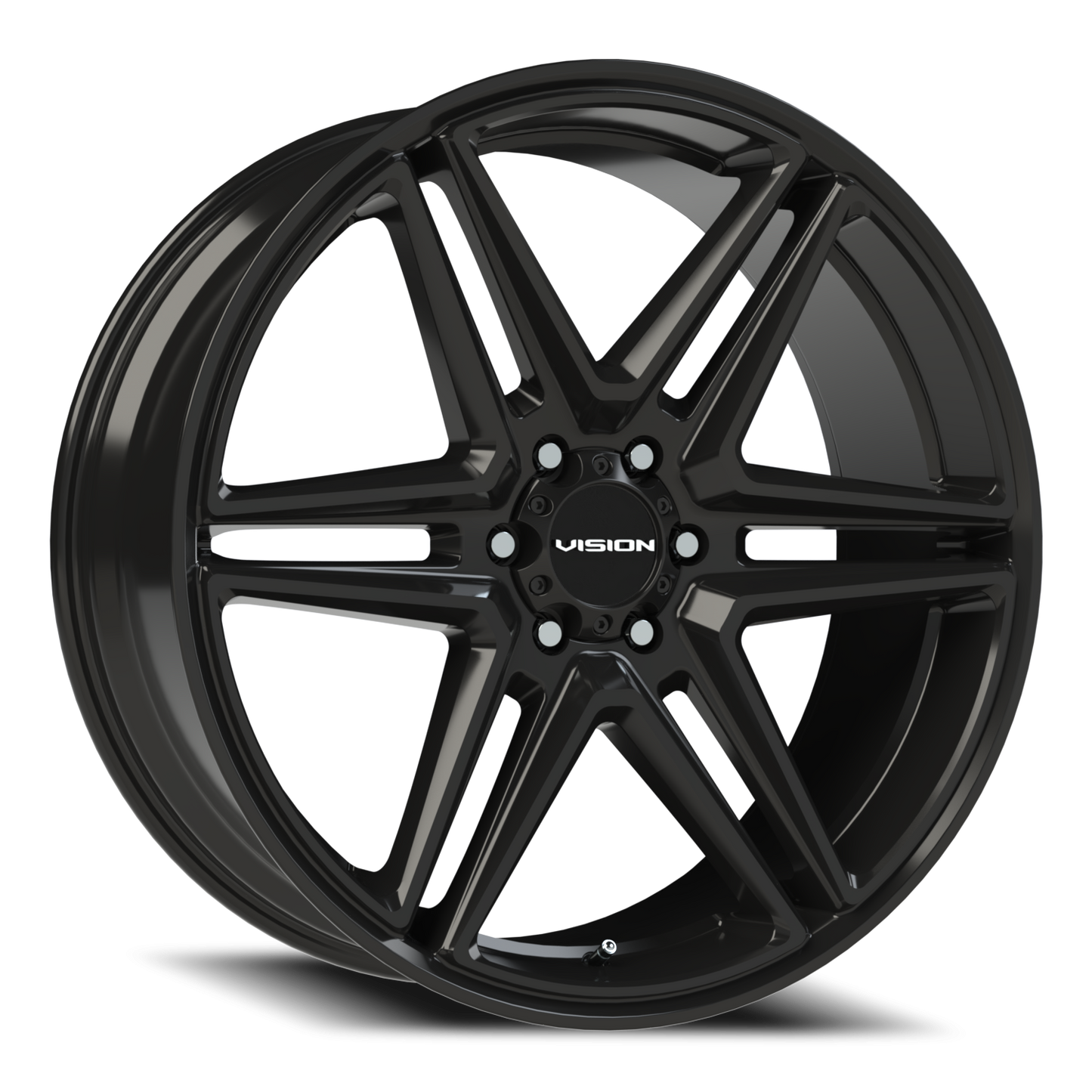 Vision Wedge 24X9.5 Gloss Black Wheel