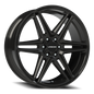 Vision Wedge 24X9.5 Gloss Black Wheel