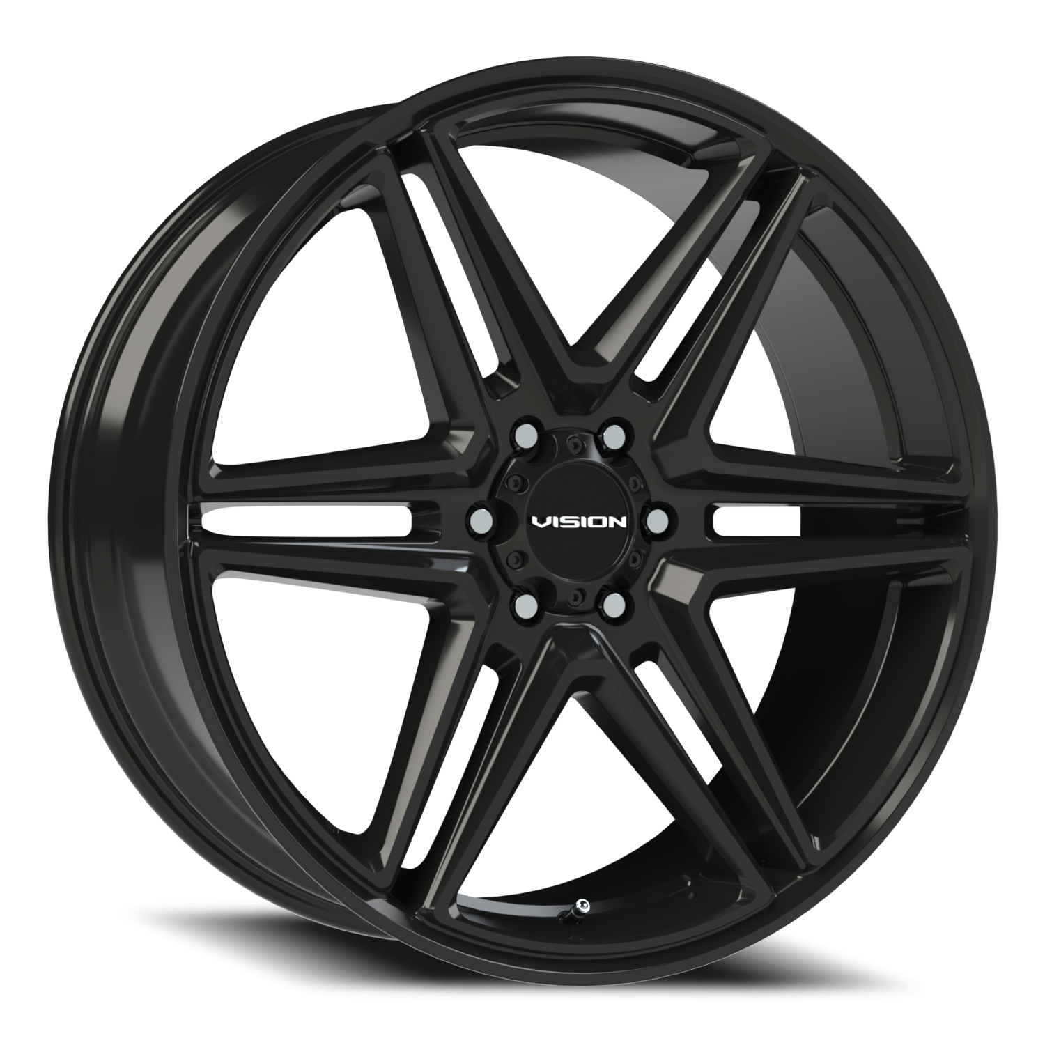 Vision Wedge 24X9.5 Gloss Black Wheel