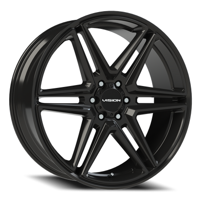 Vision Wedge 24X9.5 Gloss Black Wheel