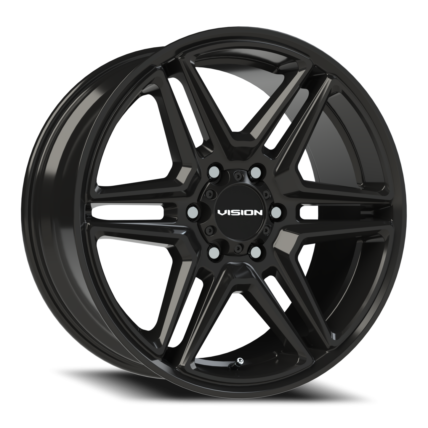 Vision Wedge 20X9 Gloss Black Wheel