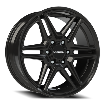 Vision Wedge 20X9 Gloss Black Wheel