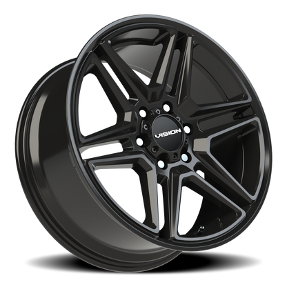 Vision Wedge 20X9 Gloss Black Wheel