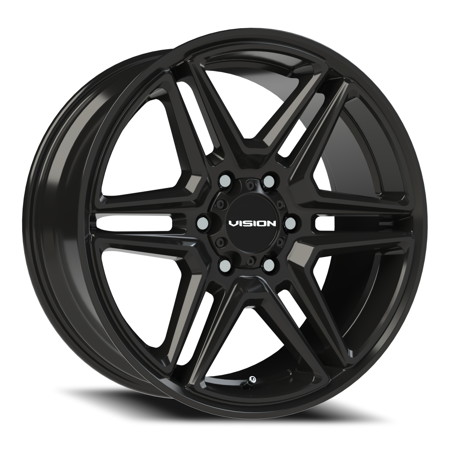 Vision Wedge 20X9 Gloss Black Wheel