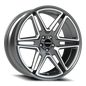 Vision Wedge 22X9.5 Gunmetal Machined Face Wheel