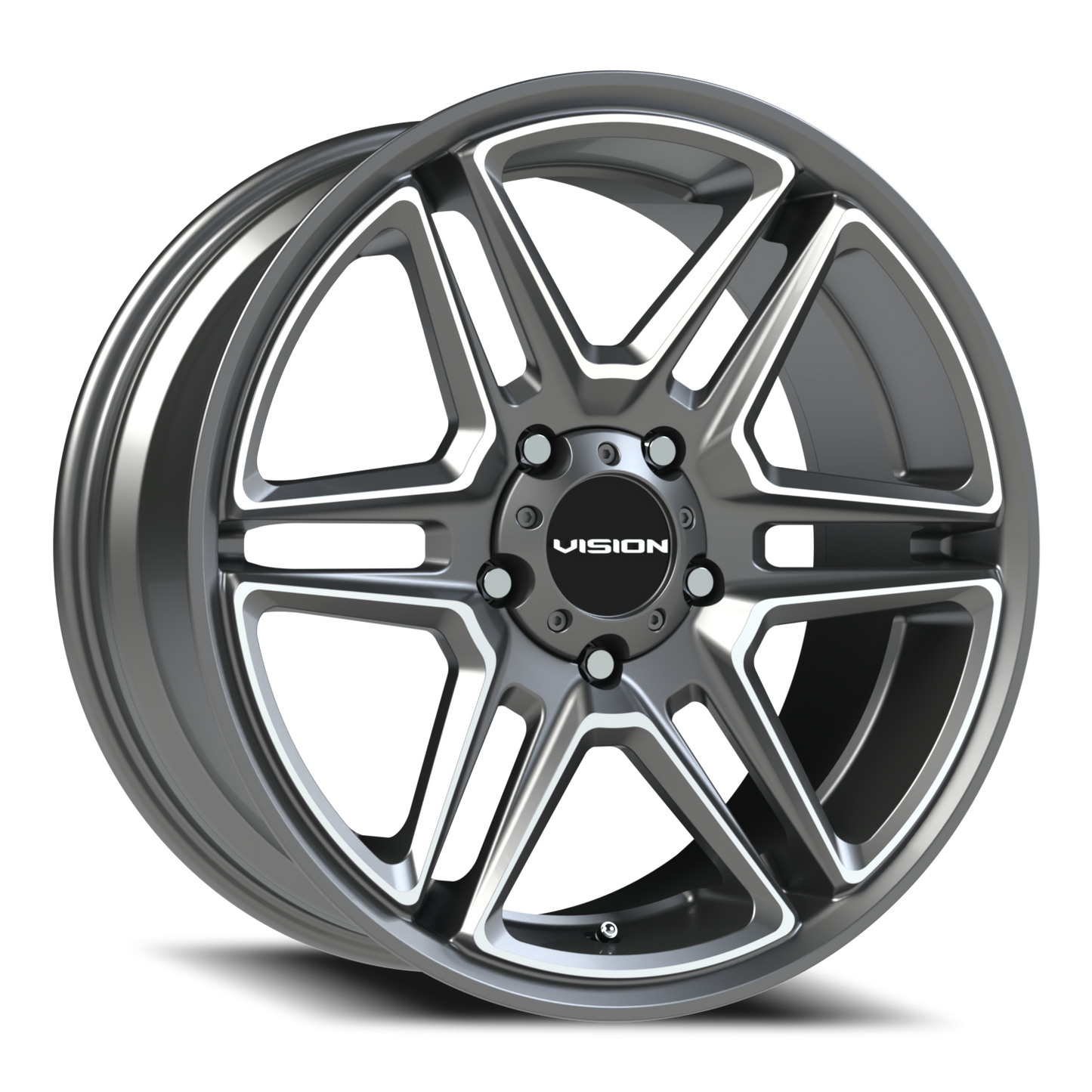 Vision Wedge 20X9 Gunmetal Machined Face Wheel