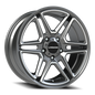 Vision Wedge 20X9 Gunmetal Machined Face Wheel