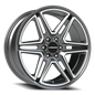 Vision Wedge 22X9.5 Gunmetal Machined Face Wheel