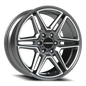 Vision Wedge 20X9 Gunmetal Machined Face Wheel