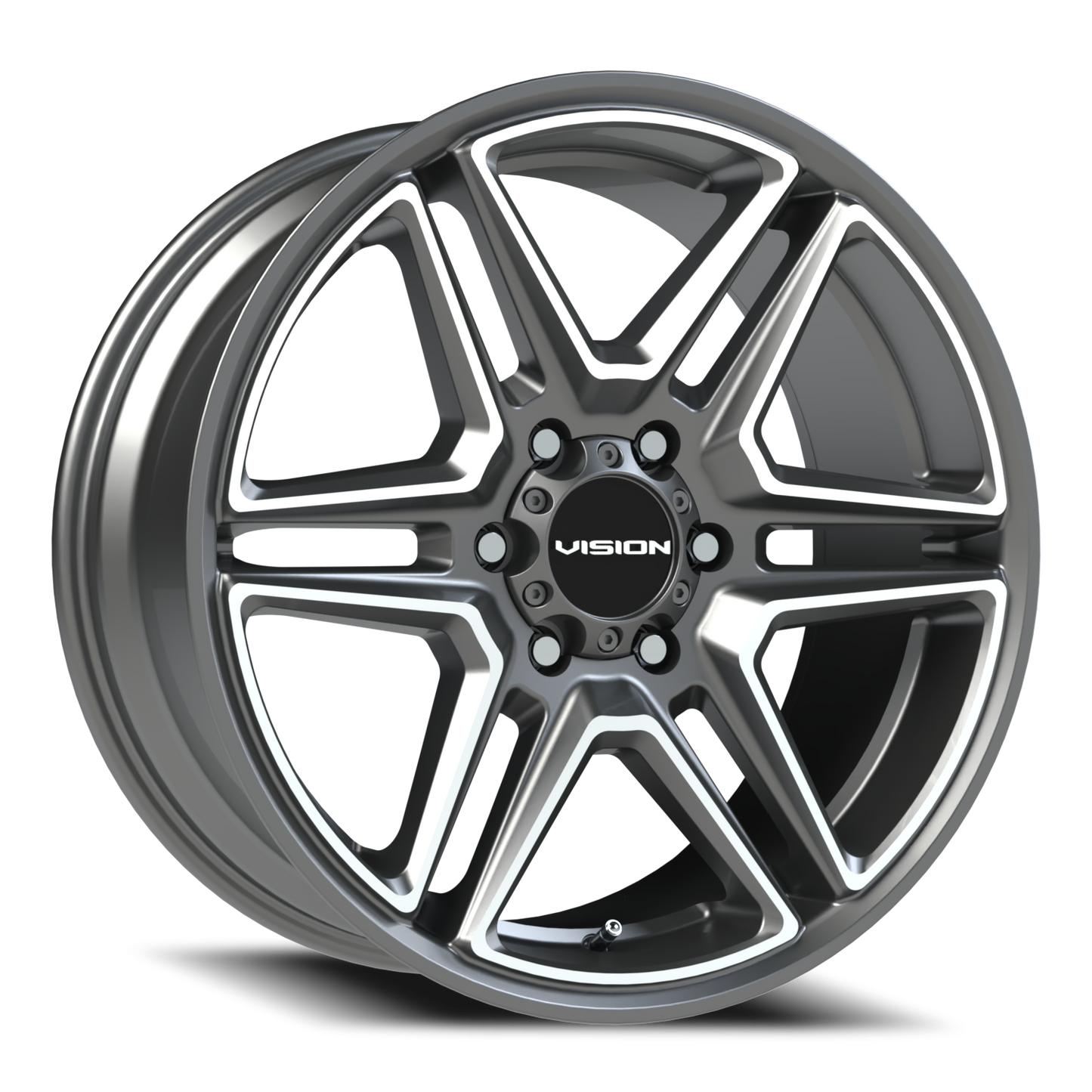 Vision Wedge 20X9 Gunmetal Machined Face Wheel