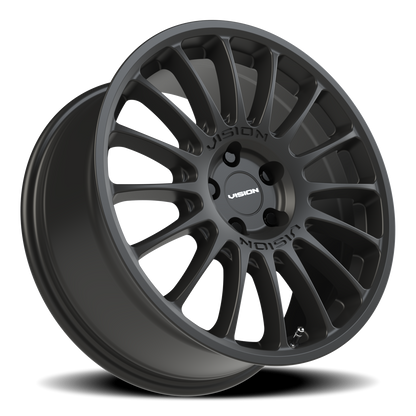 Vision Monaco 17X8 Satin Black Wheel