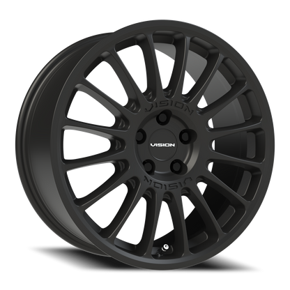 Vision Monaco 17X8 Satin Black Wheel