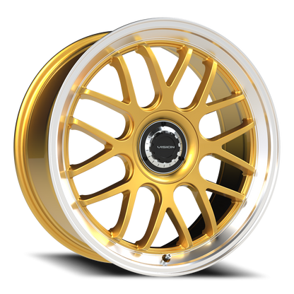 Vision Alpine 20X8.5 Gold Machined Lip Wheel