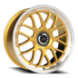 Vision Alpine 20X8.5 Gold Machined Lip Wheel