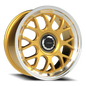Vision Alpine 17X8 Gold Machined Lip Wheel