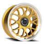 Vision Alpine 18X8.5 Gold Machined Lip Wheel