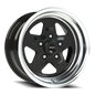 Vision Nitro 15X8 Gloss Black Machined Lip Wheel