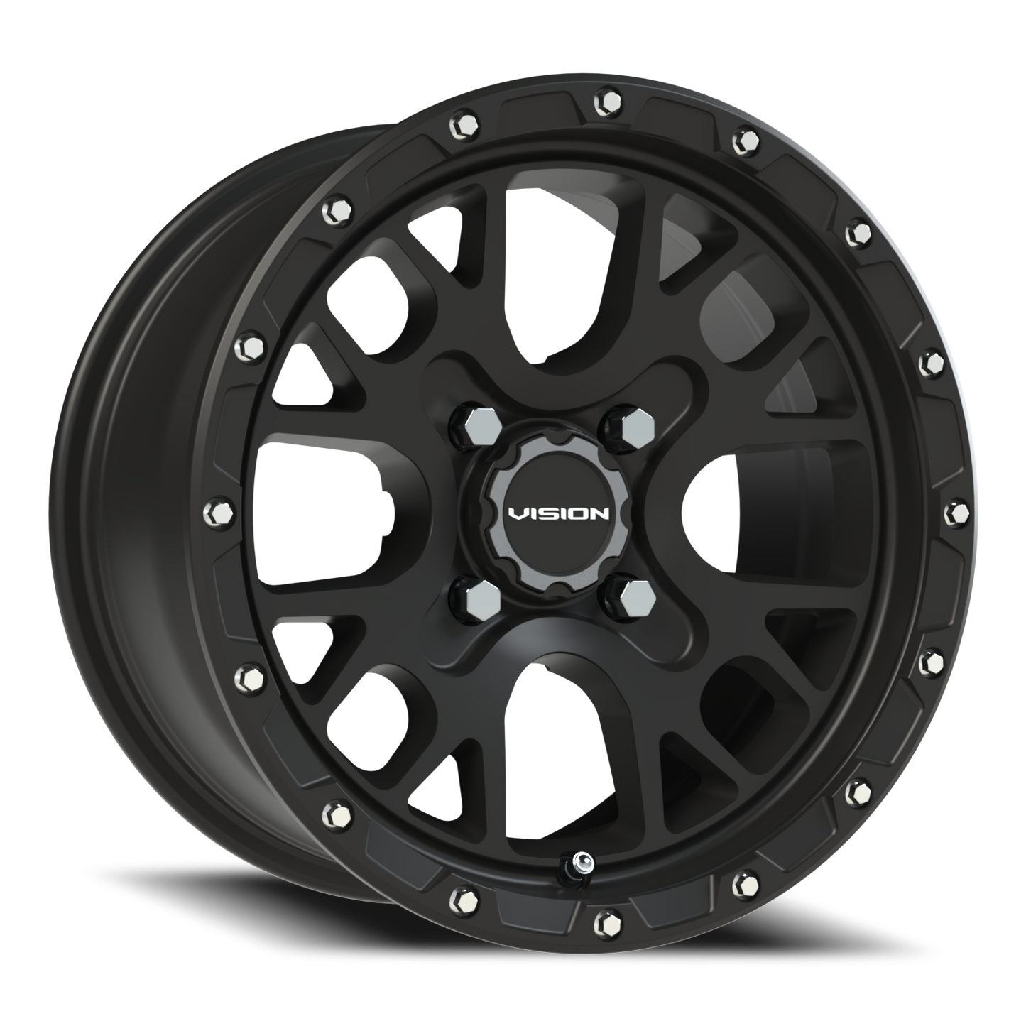 Vision Rocker 14X7 Satin Black Wheel