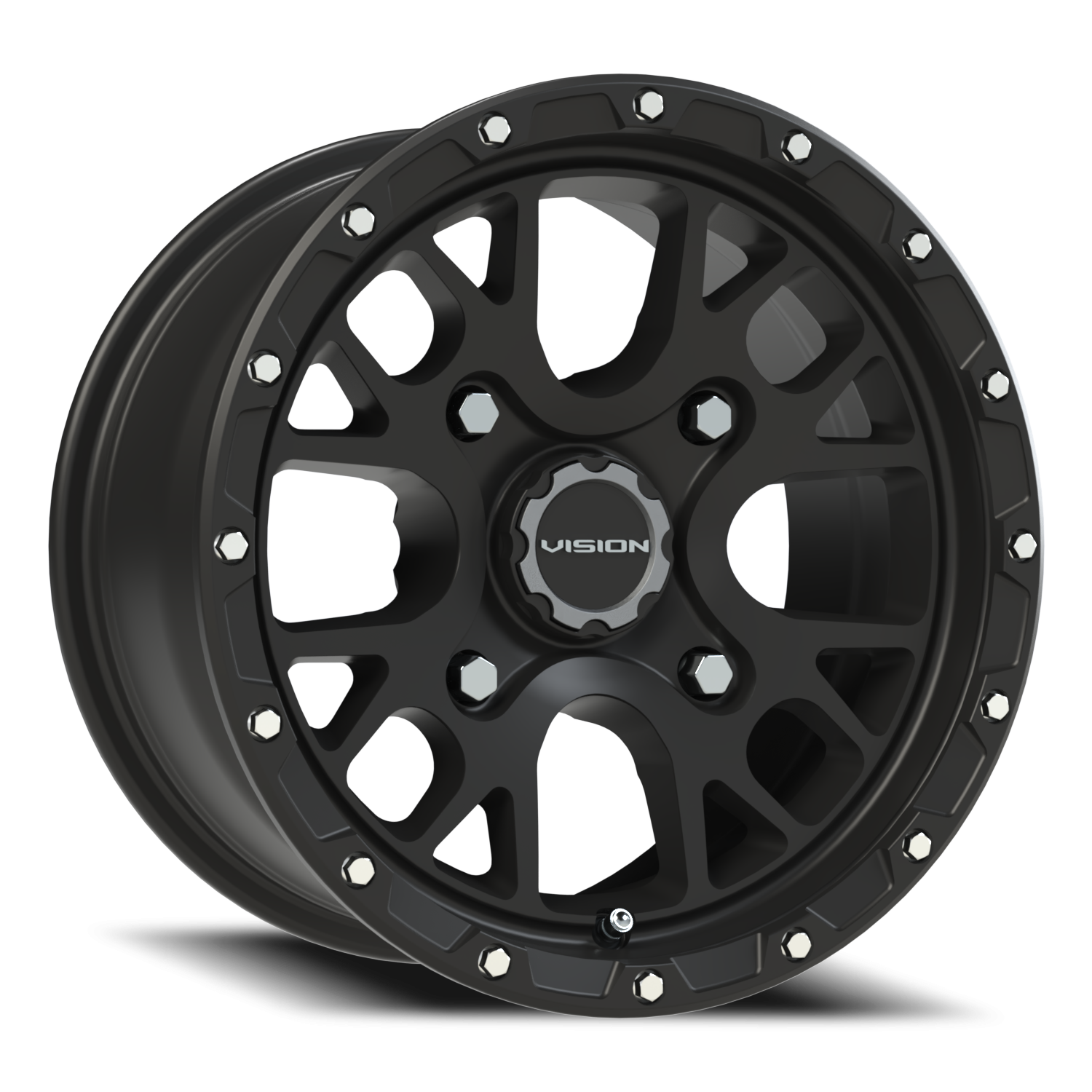 Vision Rocker 14X7 Satin Black Wheel