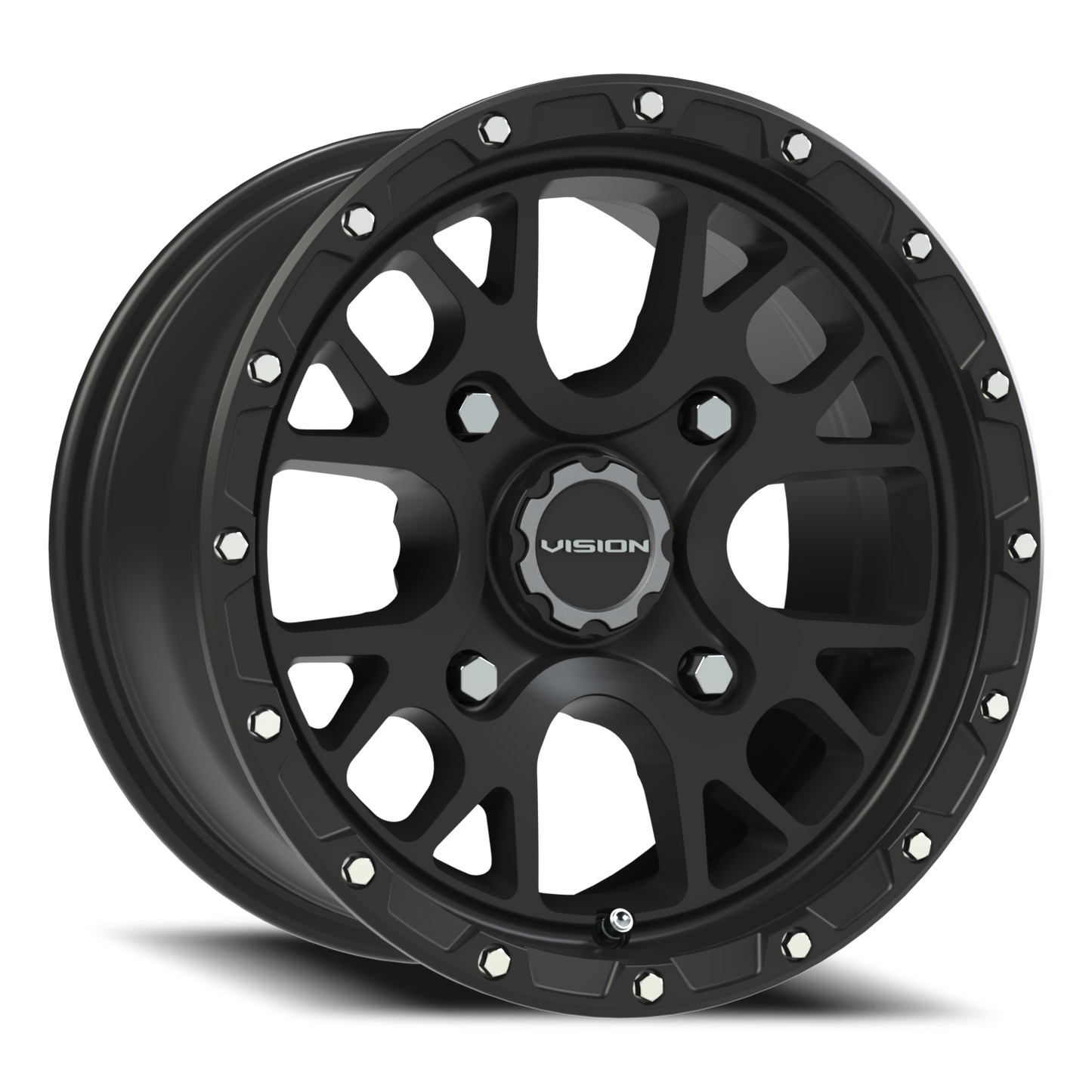 Vision Rocker 14X7 Satin Black Wheel