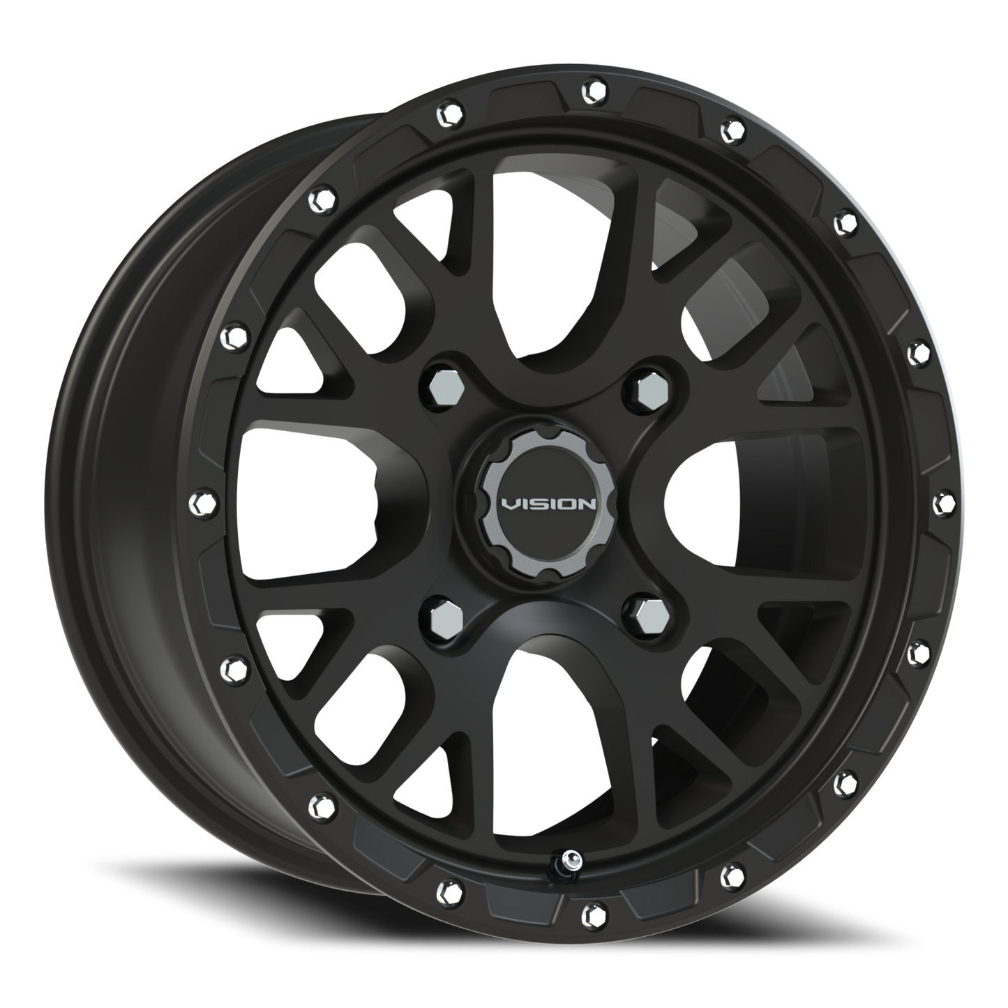 Vision Rocker 15X7 Satin Black Wheel