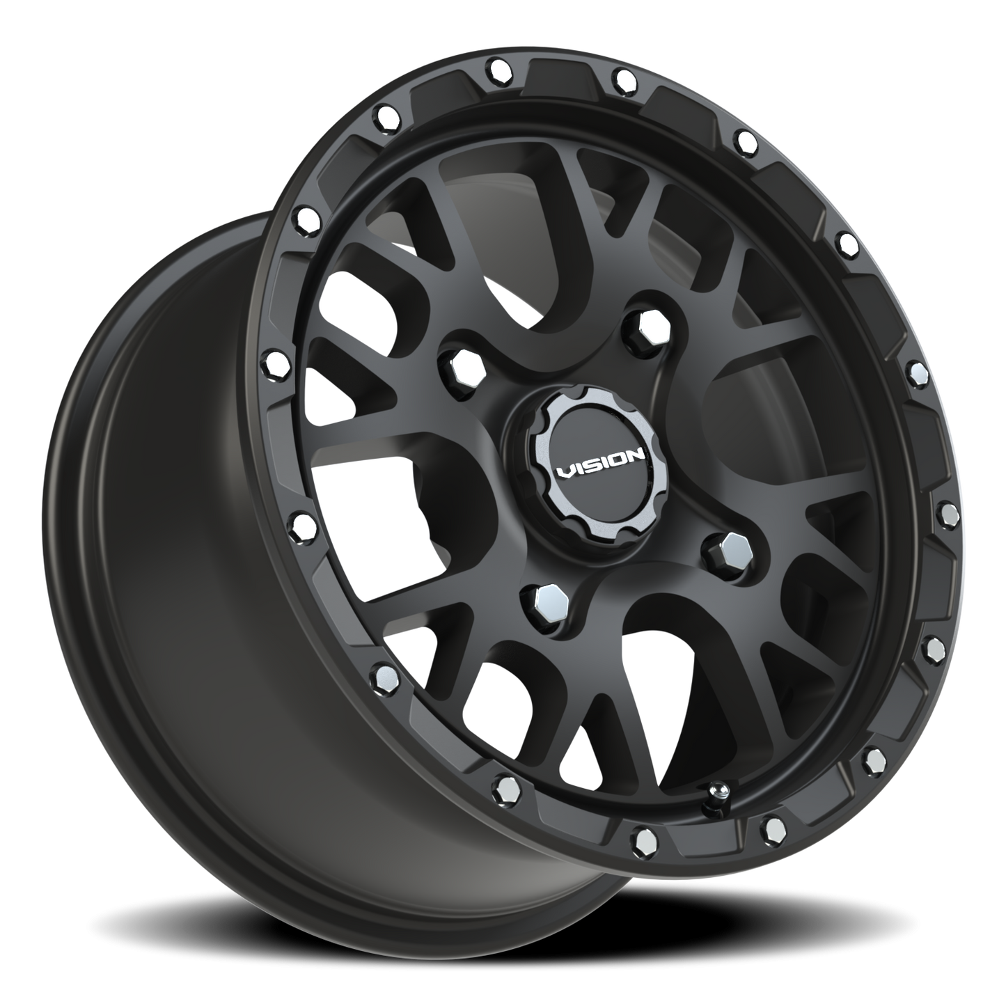 Vision Rocker 14X7 Satin Black Wheel