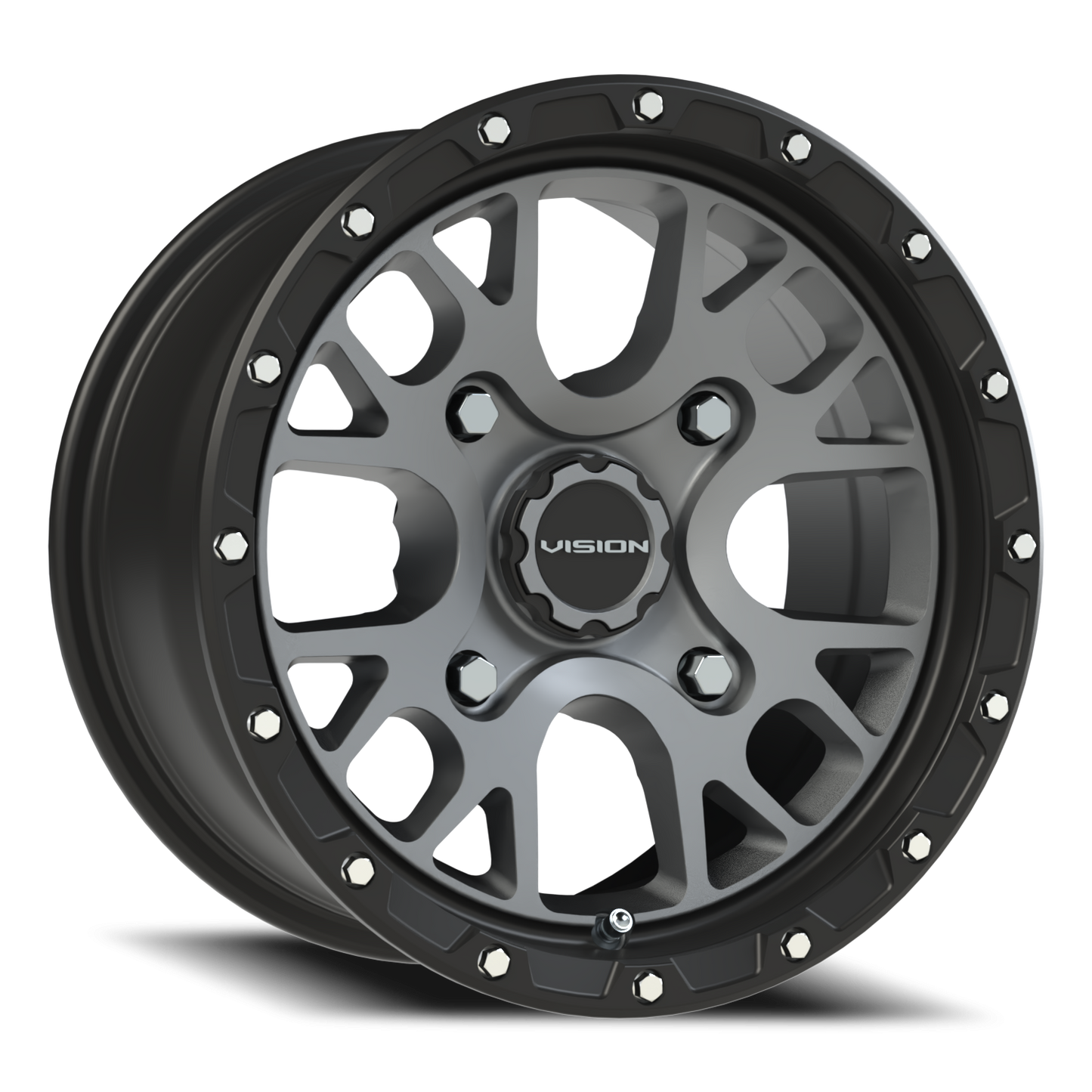 Vision Rocker 14X7 Satin Grey Wheel