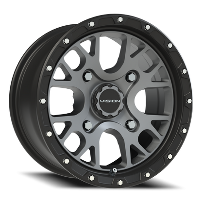 Vision Rocker 14X7 Satin Grey Wheel
