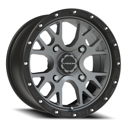 Vision Rocker 15X7 Satin Grey Wheel