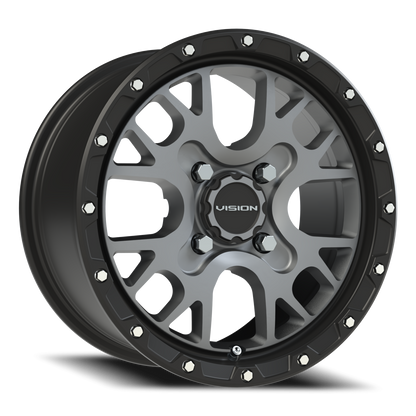 Vision Rocker 14X7 Satin Grey Wheel