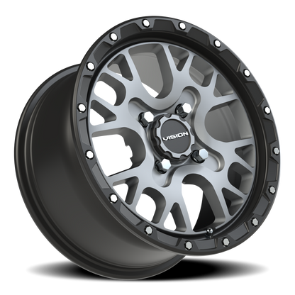 Vision Rocker 14X7 Satin Grey Wheel