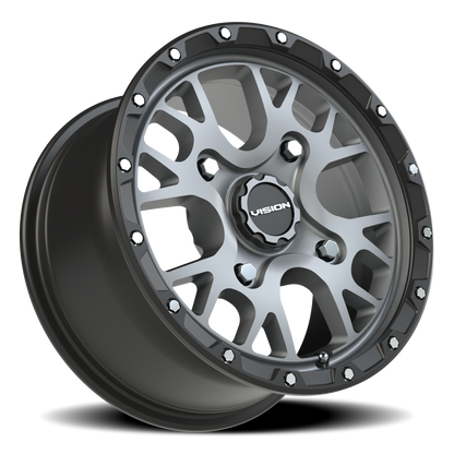Vision Rocker 14X7 Satin Grey Wheel