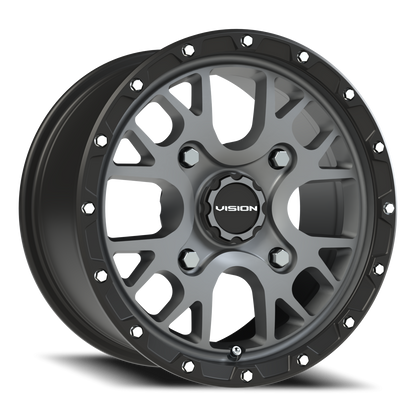 Vision Rocker 14X7 Satin Grey Wheel