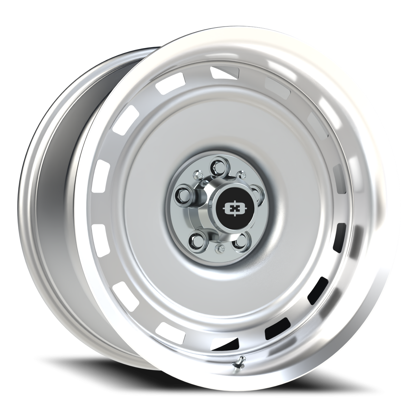 Vision CS-8X20HF 20X10 Silver Machined Lip Wheel