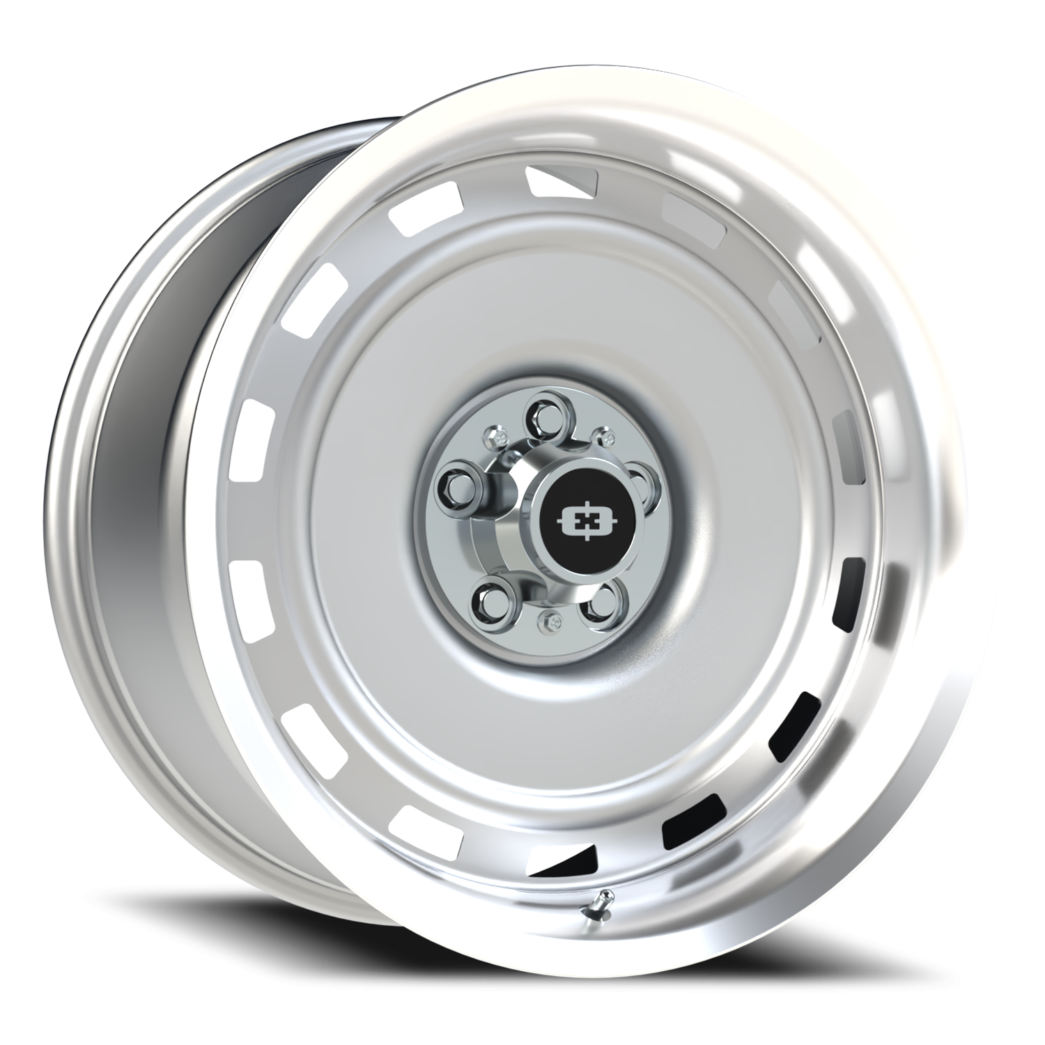 Vision CS-8X20HF 20X10 Silver Machined Lip Wheel