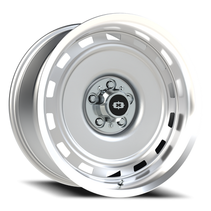 Vision CS-8X20HF 20X10 Silver Machined Lip Wheel