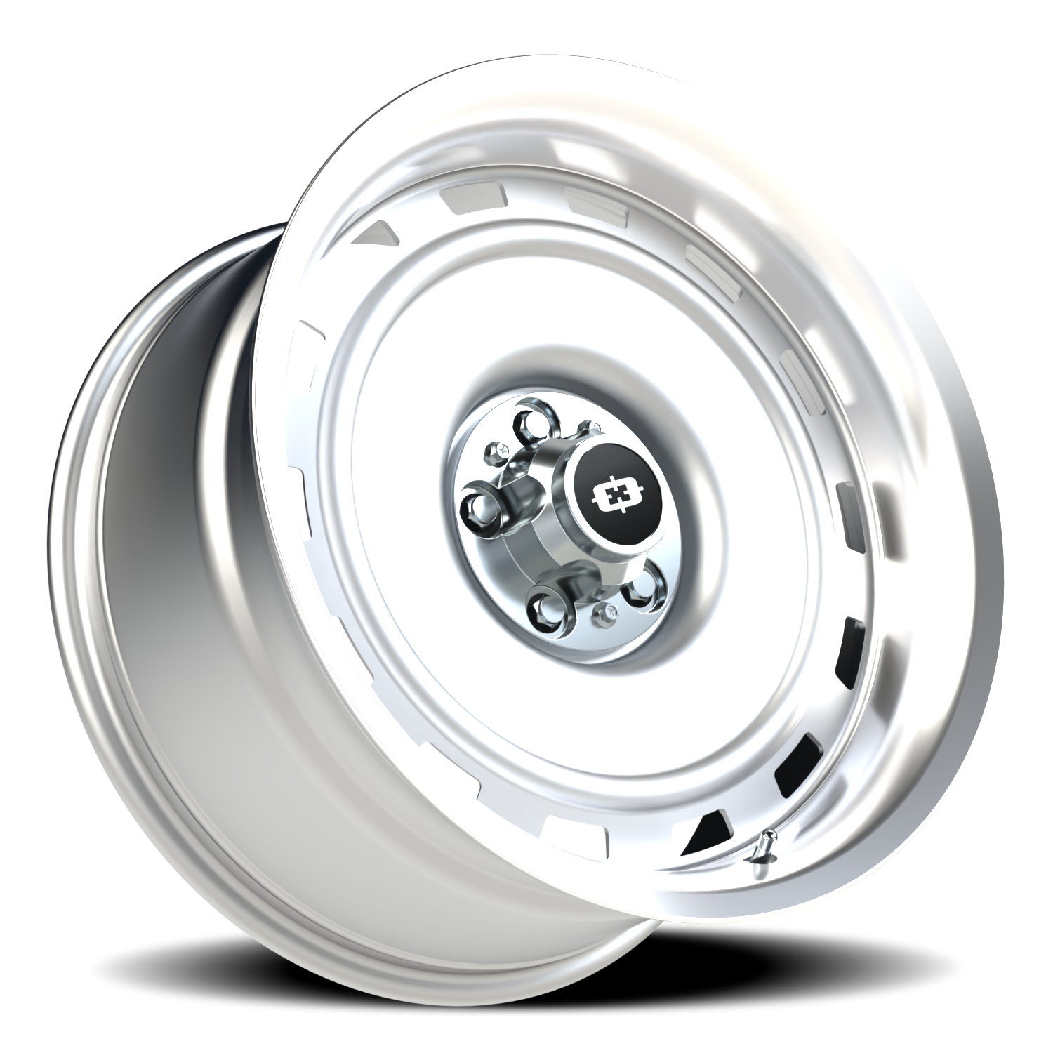 Vision CS-8X20HF 20X10 Silver Machined Lip Wheel